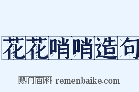 花花哨哨造句是什么意思的图片